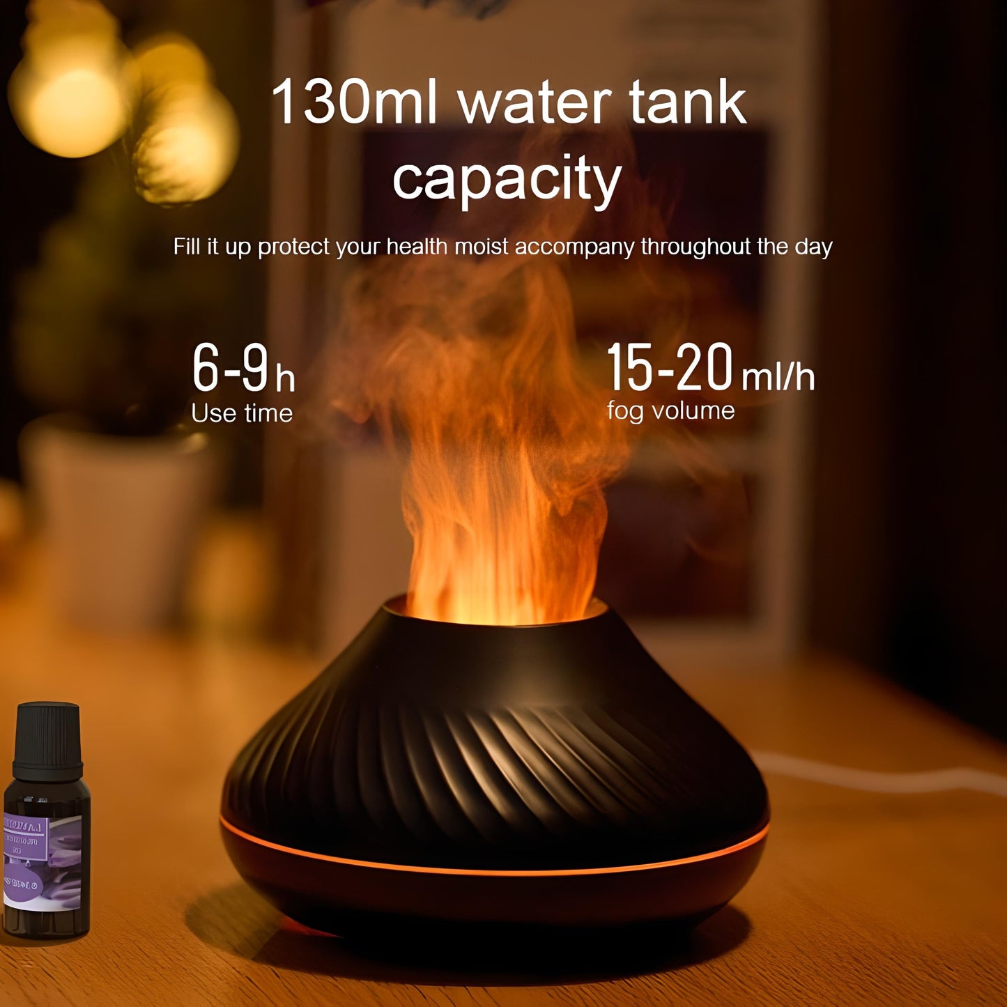 Volcanic Flame Aroma Humidifier